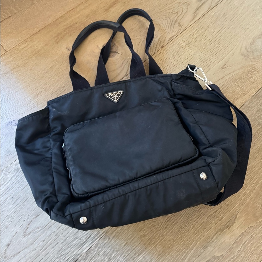 Prada baby diaper bag